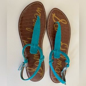 Sam Edelman Suede T-Strap Sandals